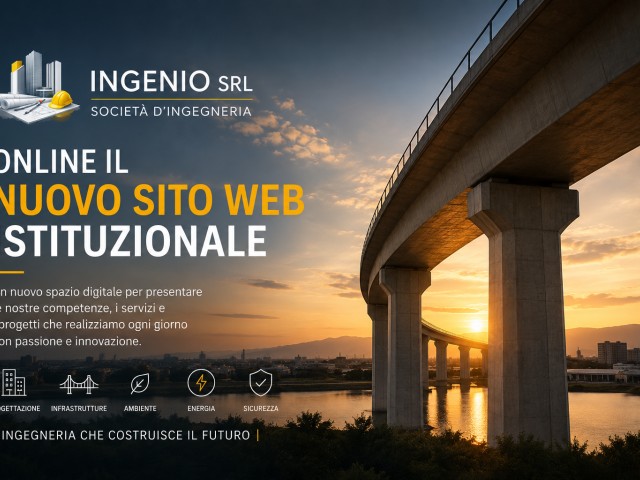 Online il nuovo sito web istituzionale di Ingenio Srl